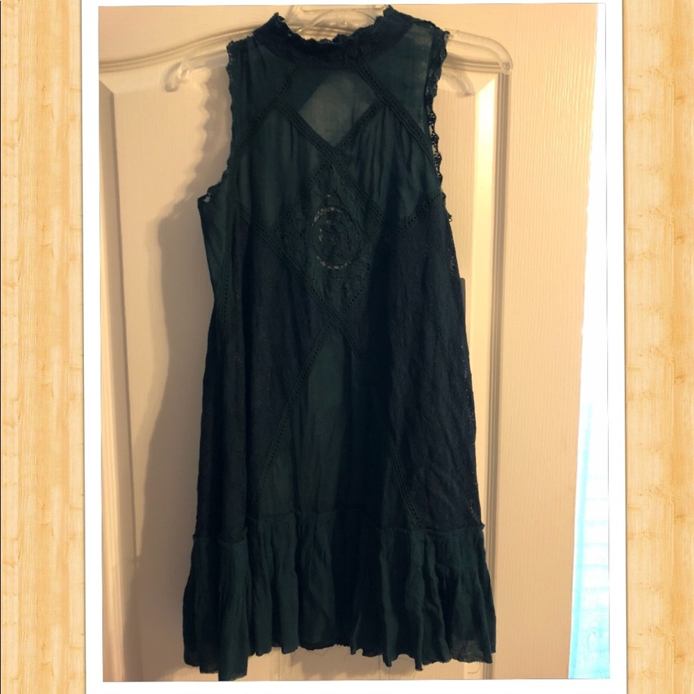 Free people jade teal boho dress
